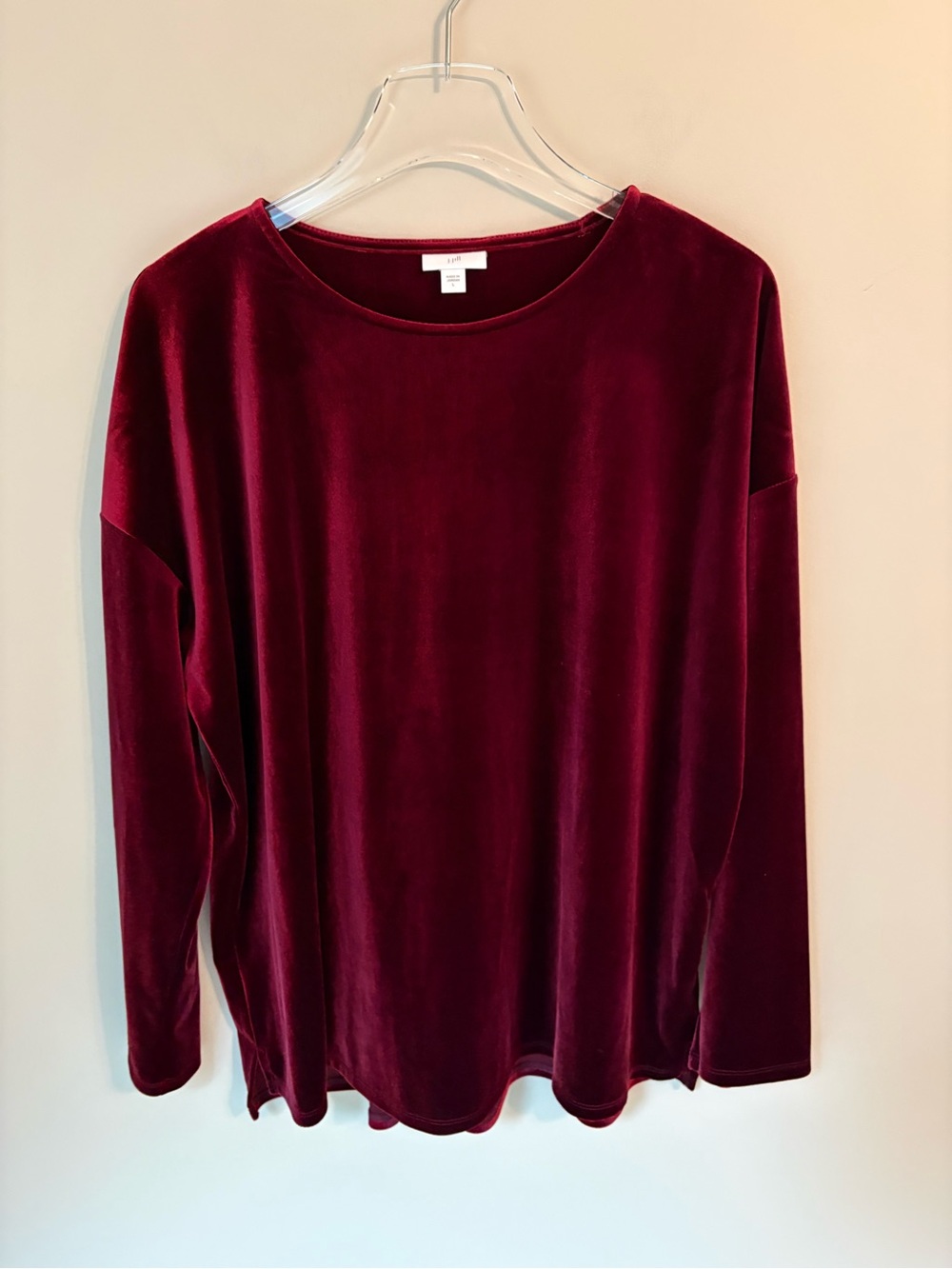 J. Jill Velvet Long-Sleeve Top | Women’s Sz L